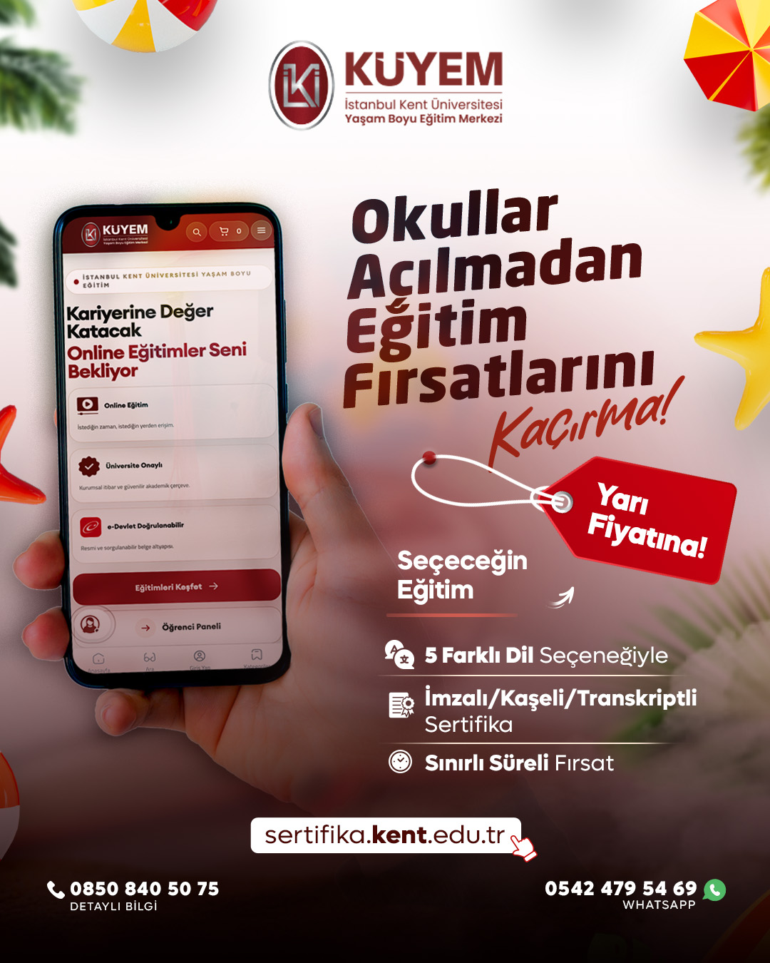 Seçeceğin Sertifika Programı Yarı Fiyatına!
